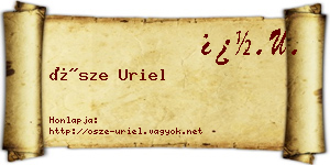 Ősze Uriel névjegykártya